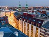 Danubius Hotel Erzsébet City Center Maďarsko Budapešť - pohled na hotel s výhledem